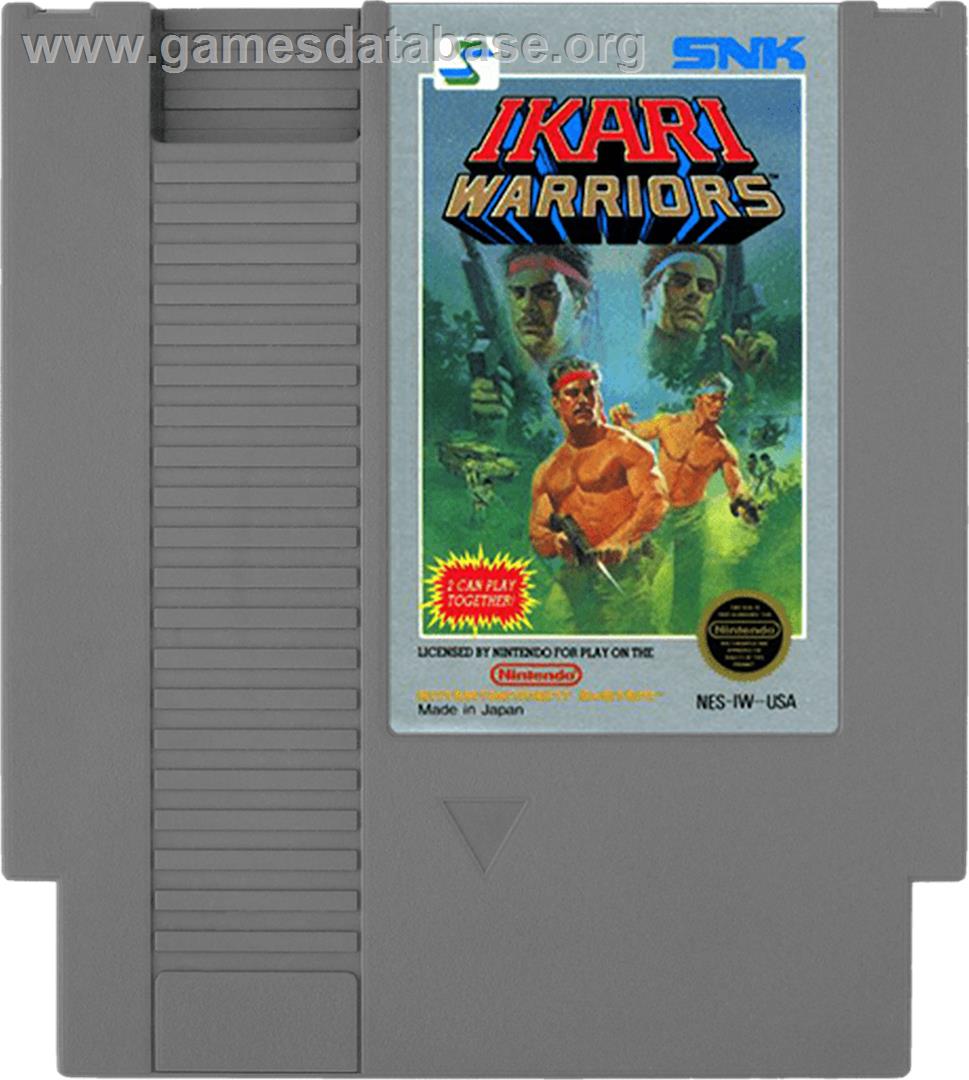 Ikari Warriors - Nintendo NES - Artwork - Cartridge