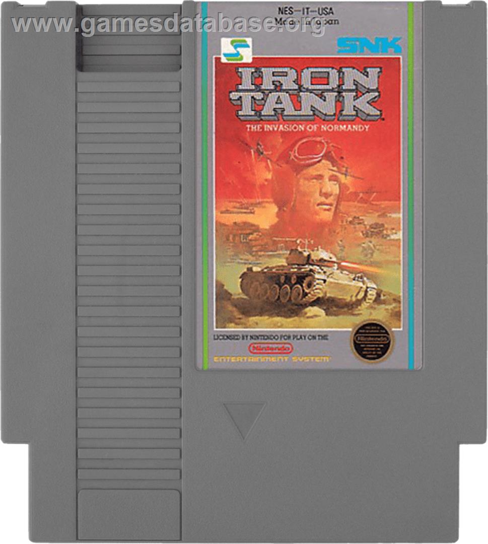 Iron Tank: The Invasion of Normandy - Nintendo NES - Artwork - Cartridge