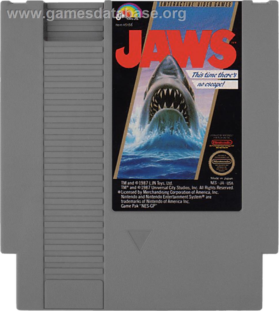 Jaws - Nintendo NES - Artwork - Cartridge