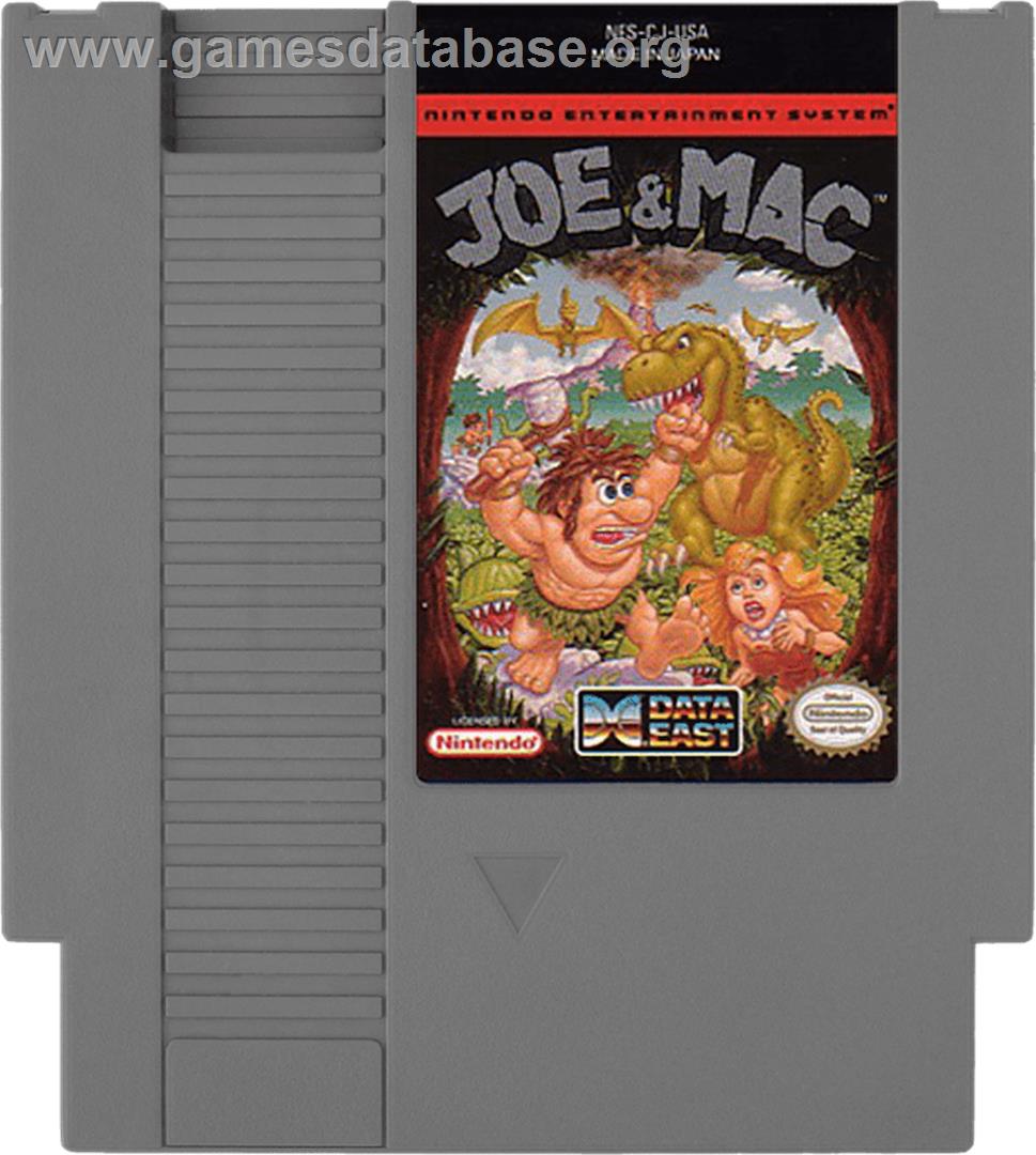 Joe & Mac: Caveman Ninja - Nintendo NES - Artwork - Cartridge