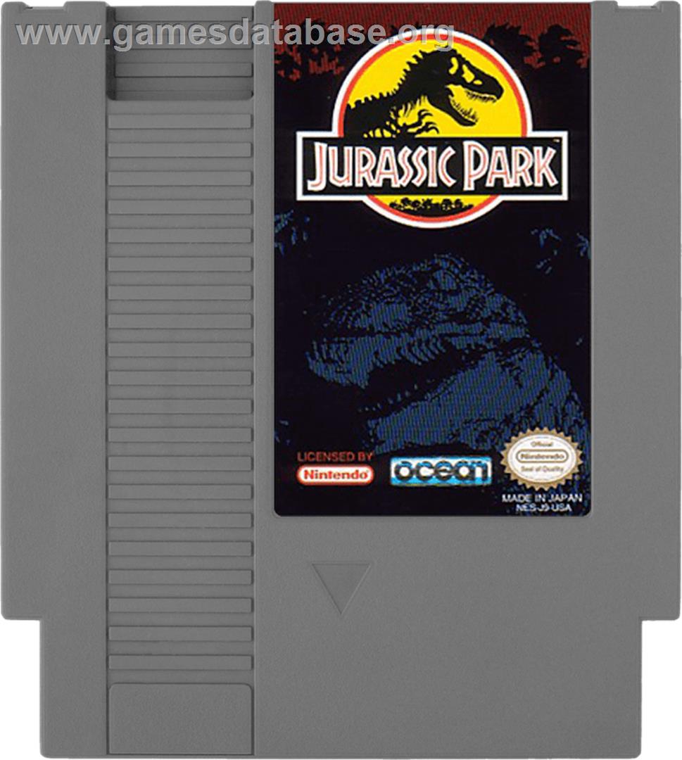 Jurassic Park - Nintendo NES - Artwork - Cartridge