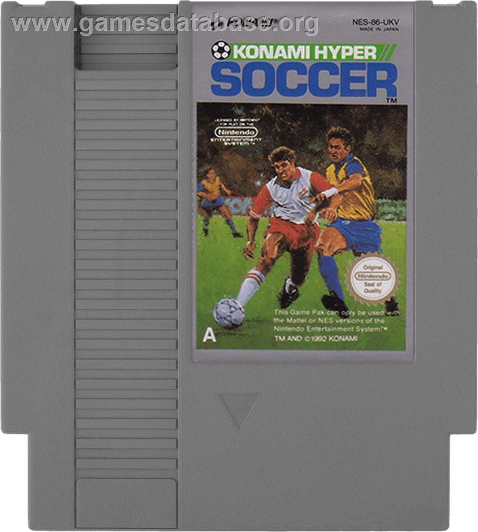 Konami Hyper Soccer - Nintendo NES - Artwork - Cartridge