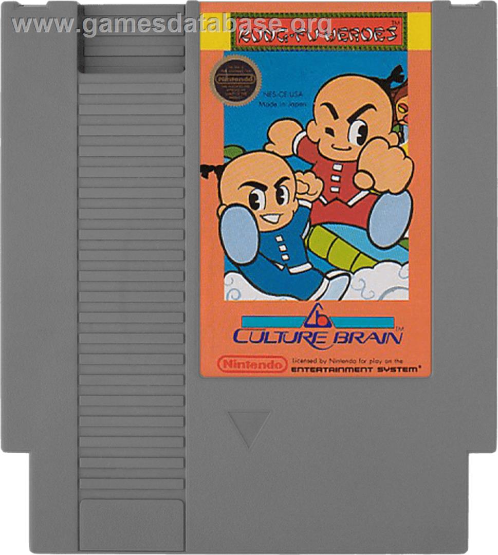 Kung-Fu Heroes - Nintendo NES - Artwork - Cartridge