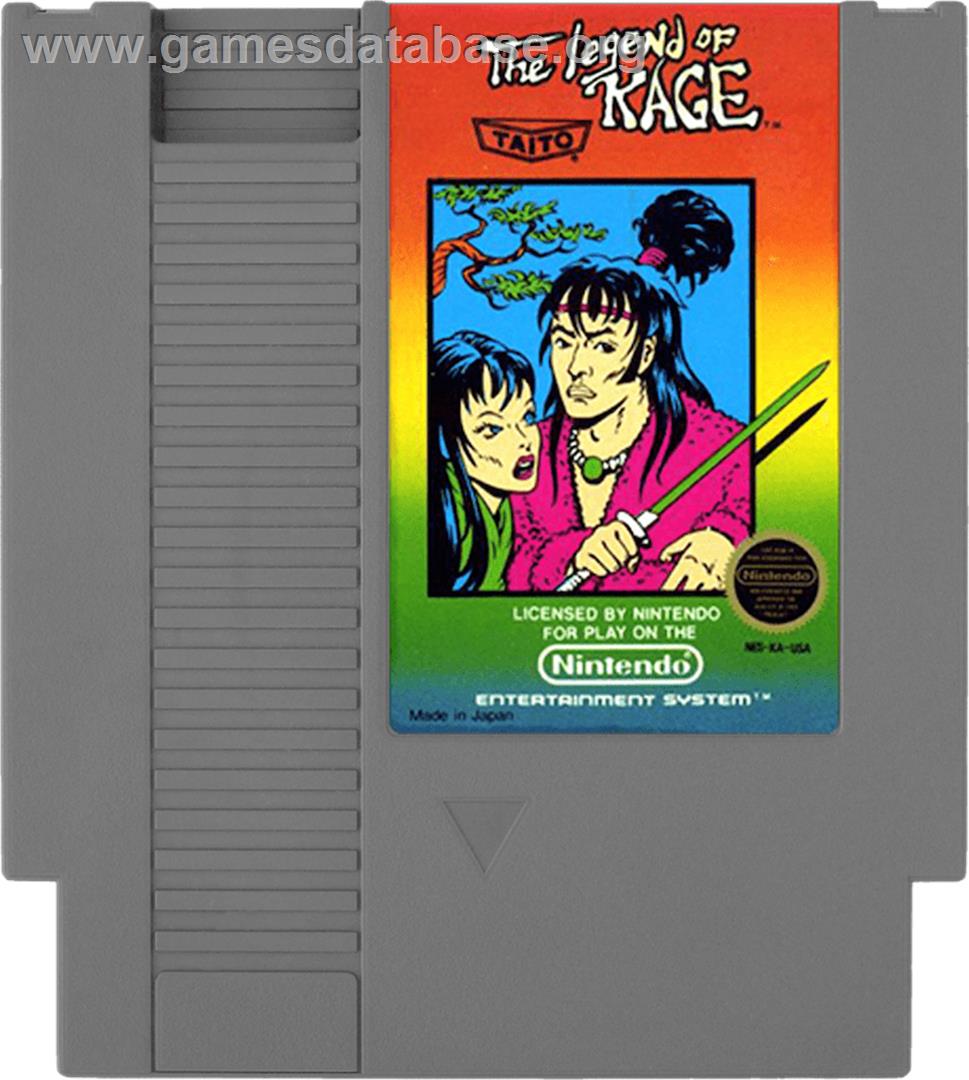 Legend of Kage, The - Nintendo NES - Artwork - Cartridge