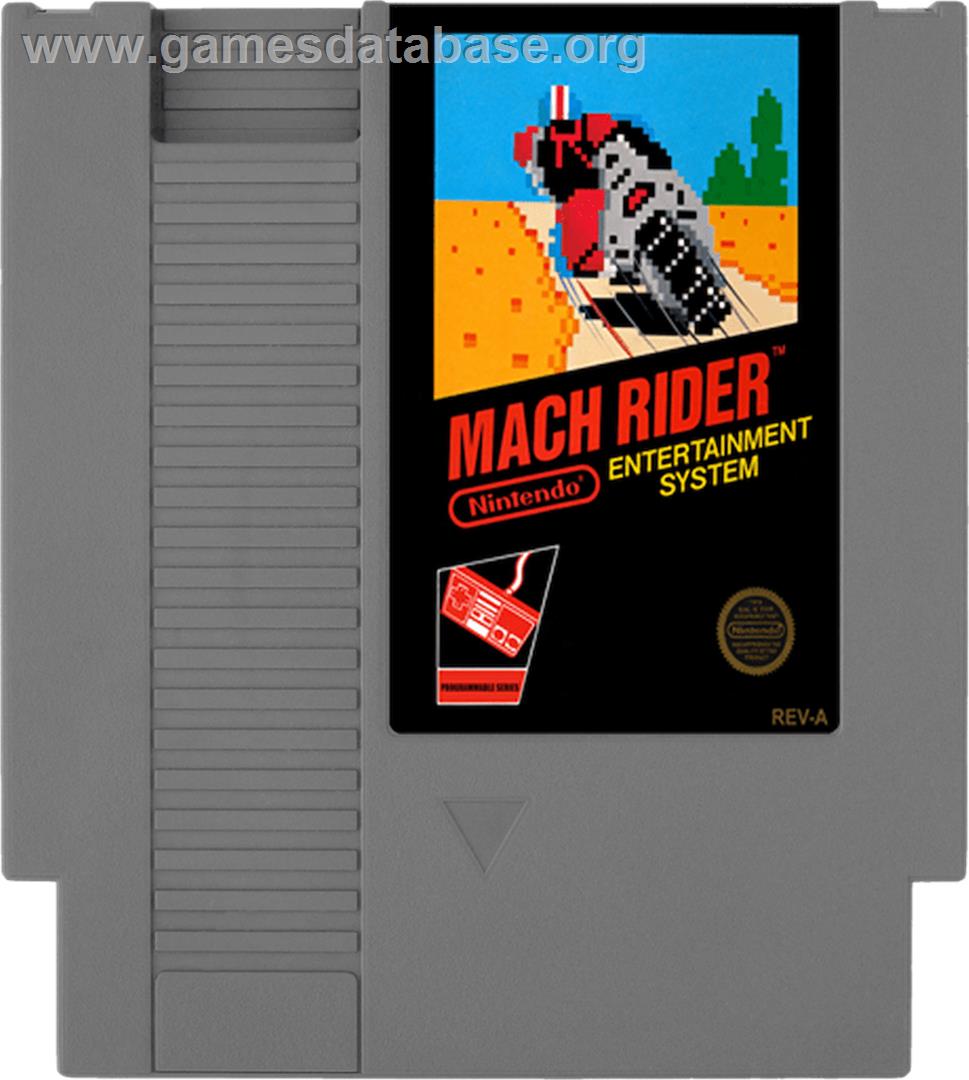 Mach Rider - Nintendo NES - Artwork - Cartridge