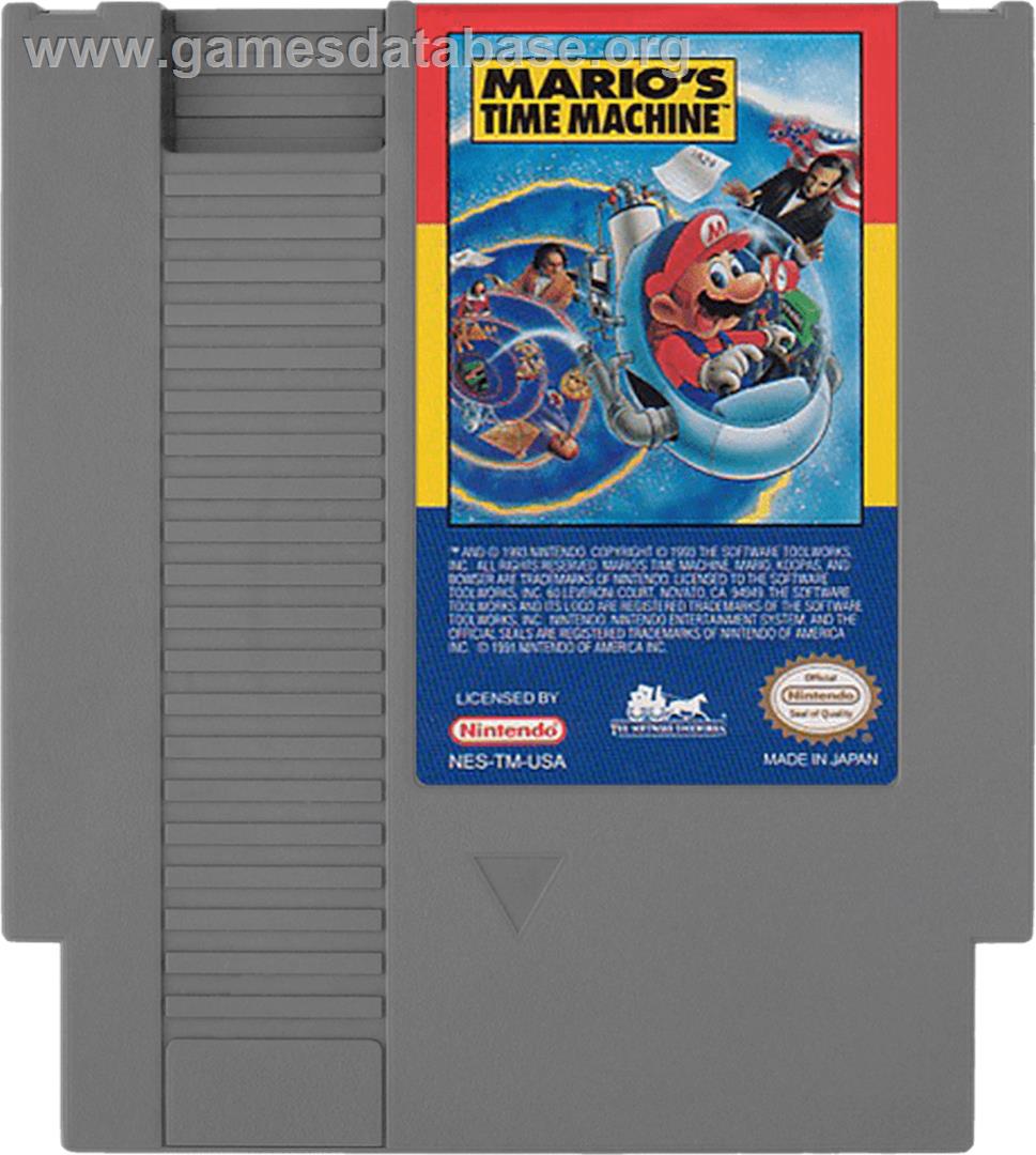 Mario's Time Machine - Nintendo NES - Artwork - Cartridge
