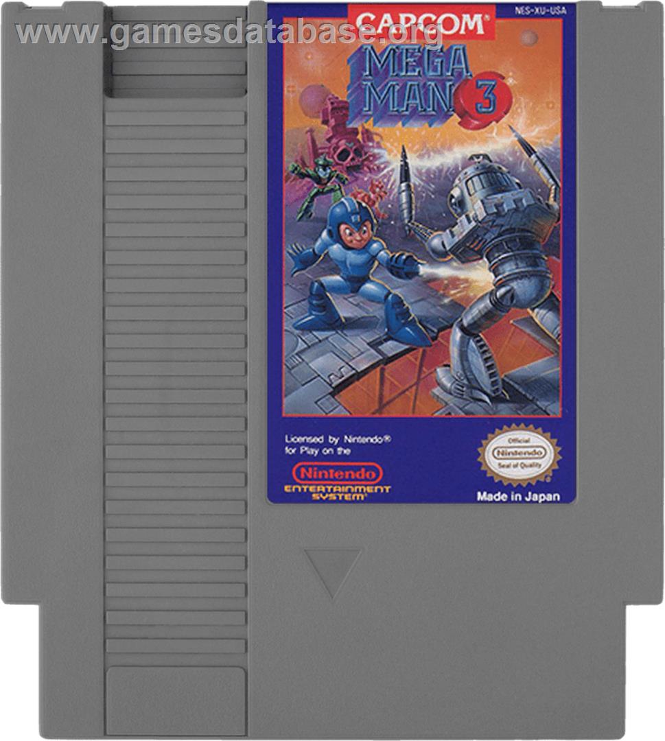 Mega Man III - Nintendo NES - Artwork - Cartridge