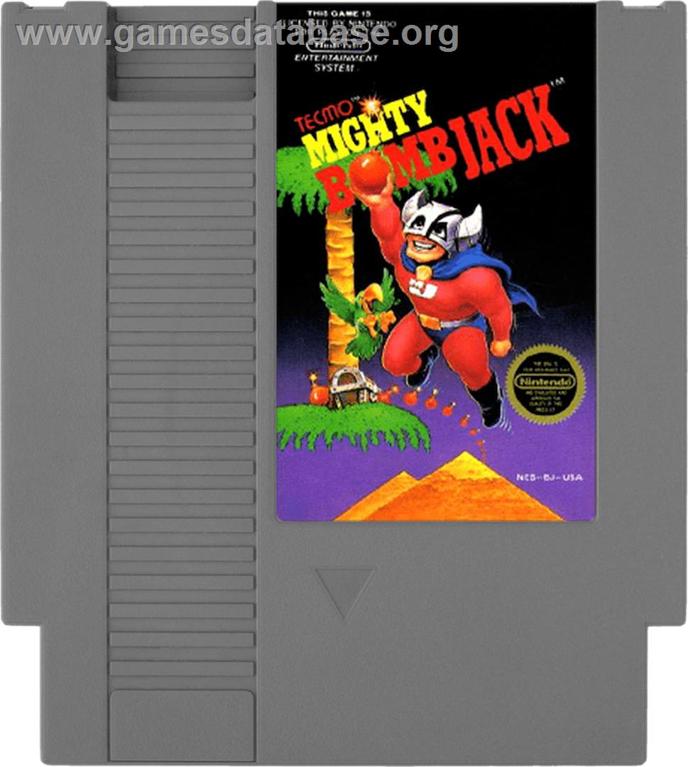 Mighty Bombjack - Nintendo NES - Artwork - Cartridge