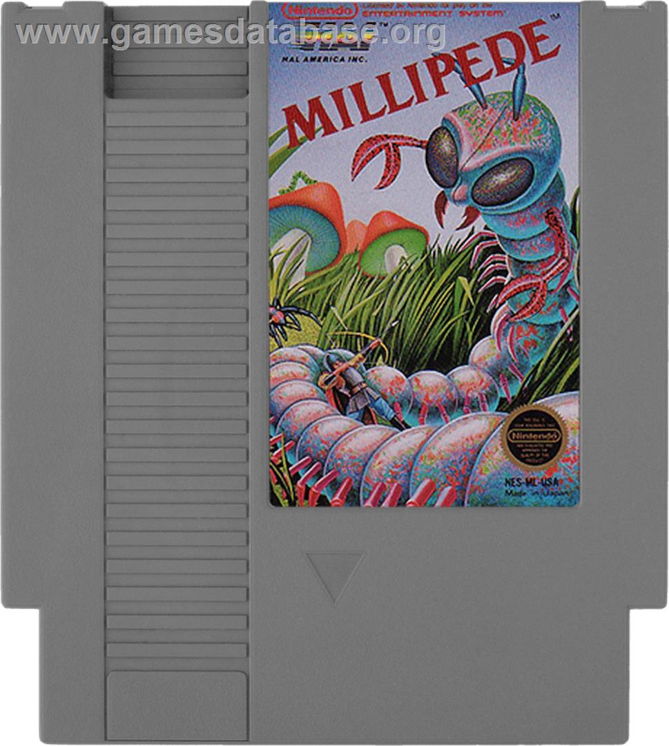 Millipede - Nintendo NES - Artwork - Cartridge