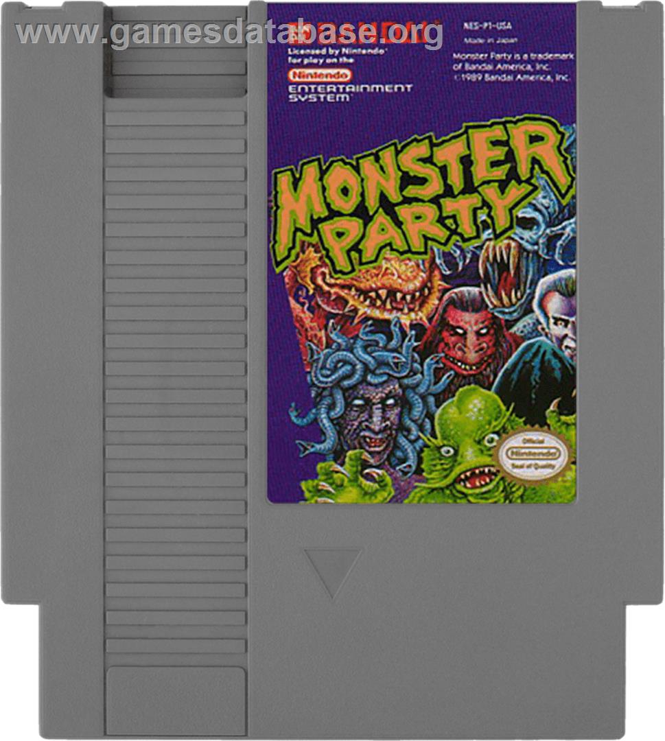 Monster Party - Nintendo NES - Artwork - Cartridge