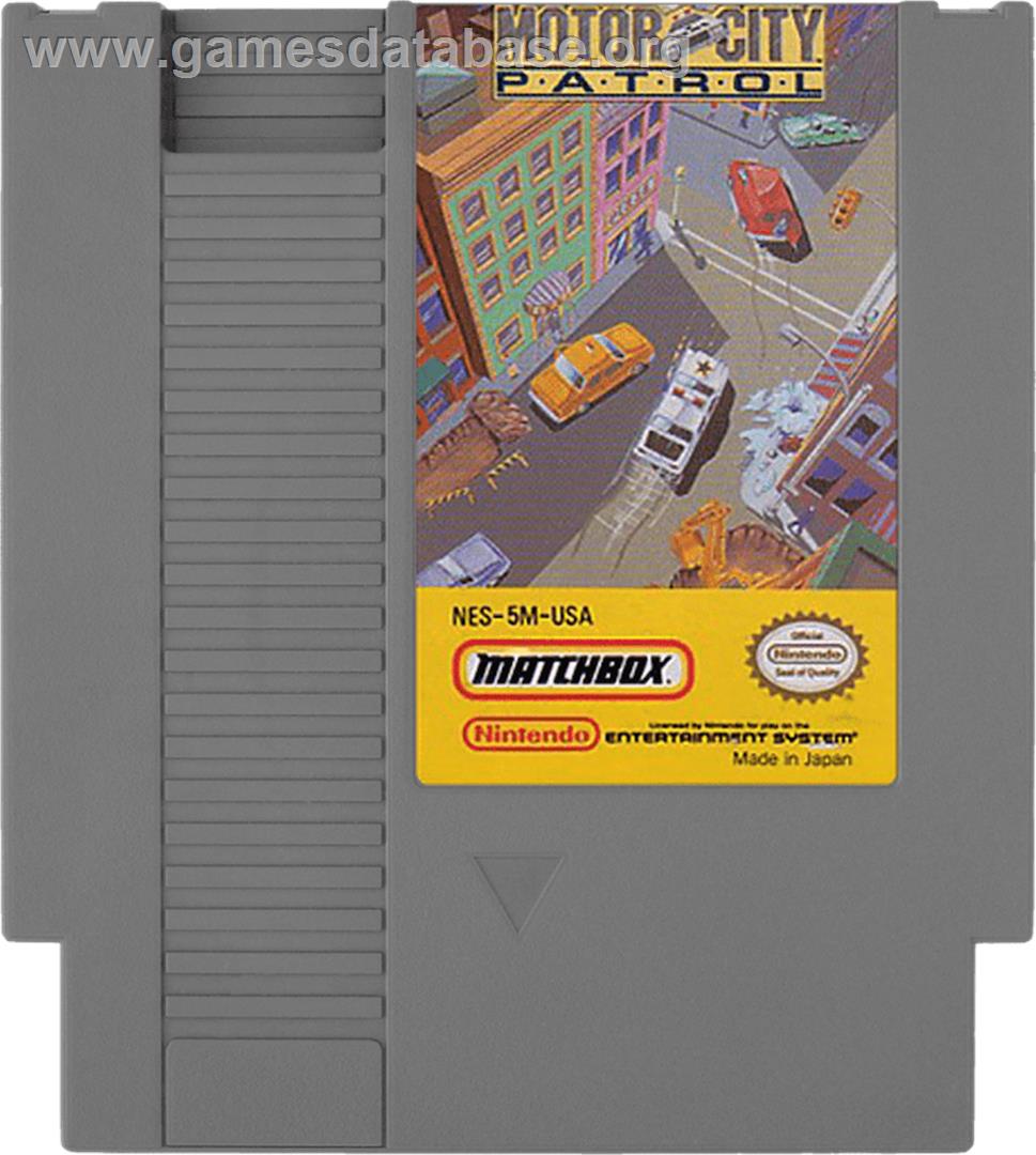 Motor City Patrol - Nintendo NES - Artwork - Cartridge