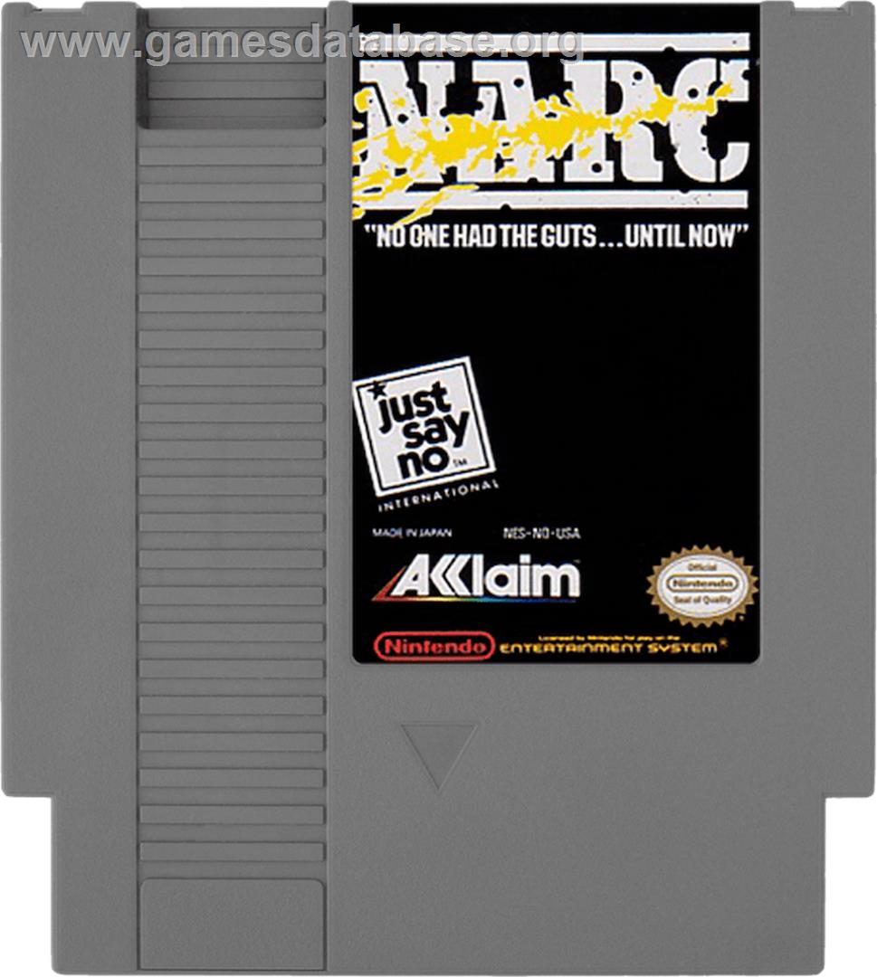 Narc - Nintendo NES - Artwork - Cartridge