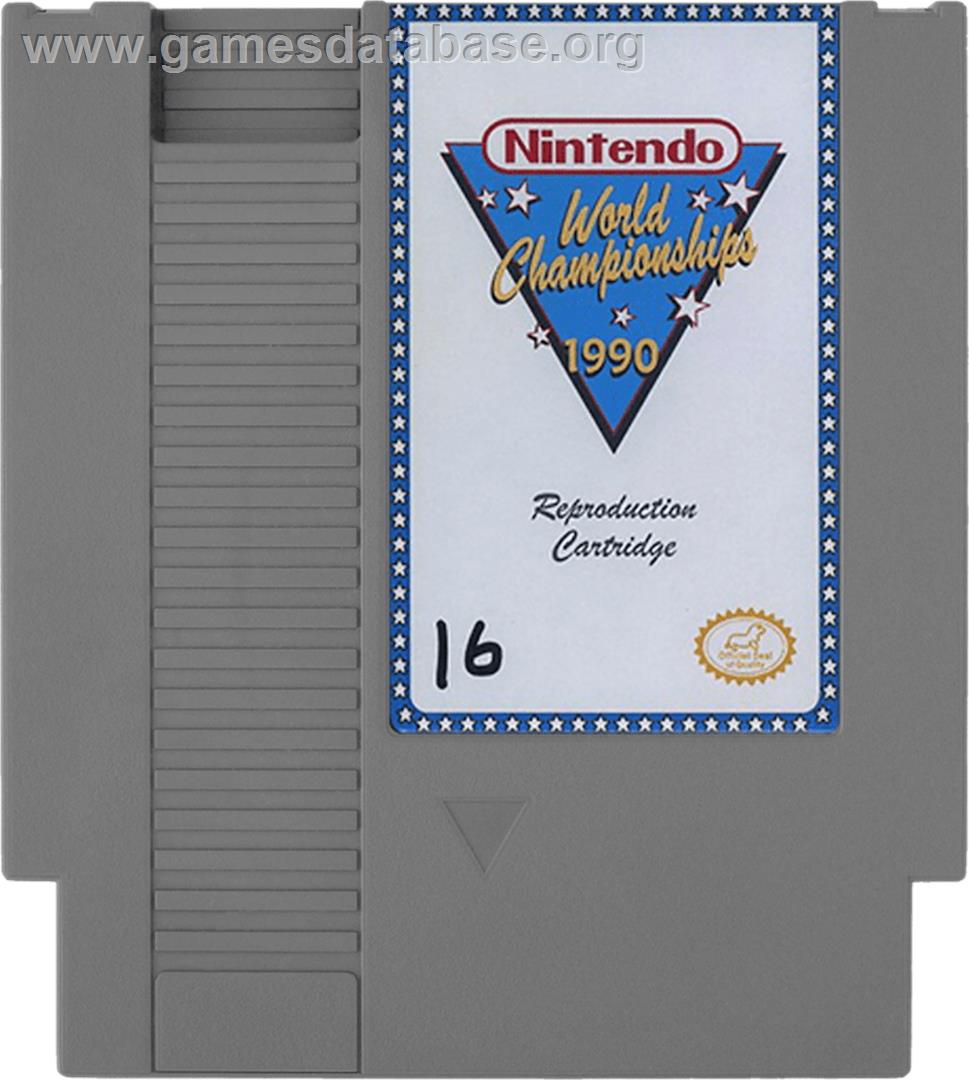 Nintendo World Championships 1990 - Nintendo NES - Artwork - Cartridge