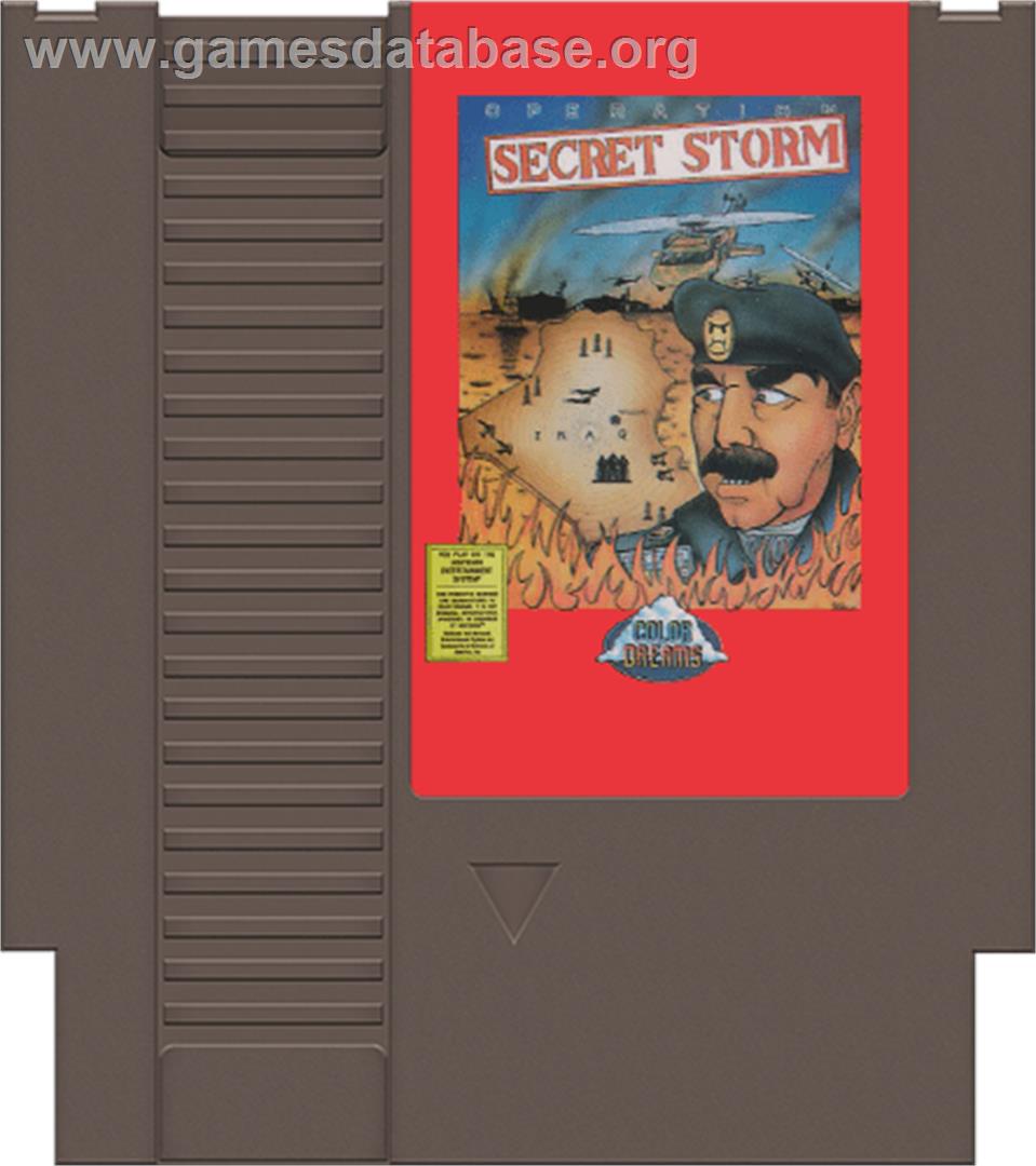 Operation Secret Storm - Nintendo NES - Artwork - Cartridge