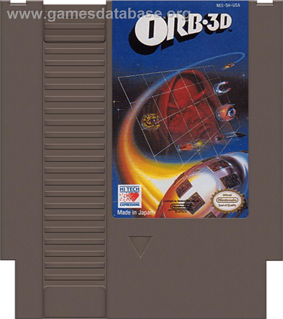 Orb-3D - Nintendo NES - Artwork - Cartridge