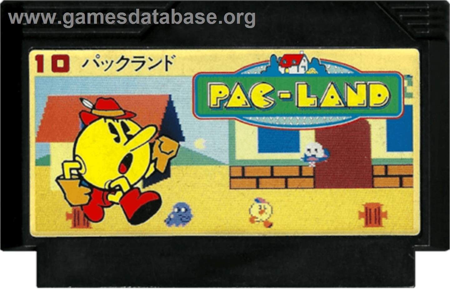 Pac-Land - Nintendo NES - Artwork - Cartridge