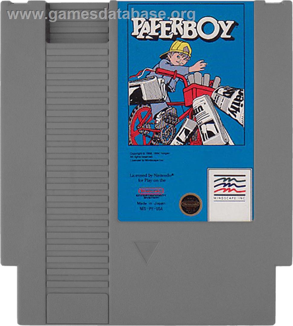 Paperboy - Nintendo NES - Artwork - Cartridge