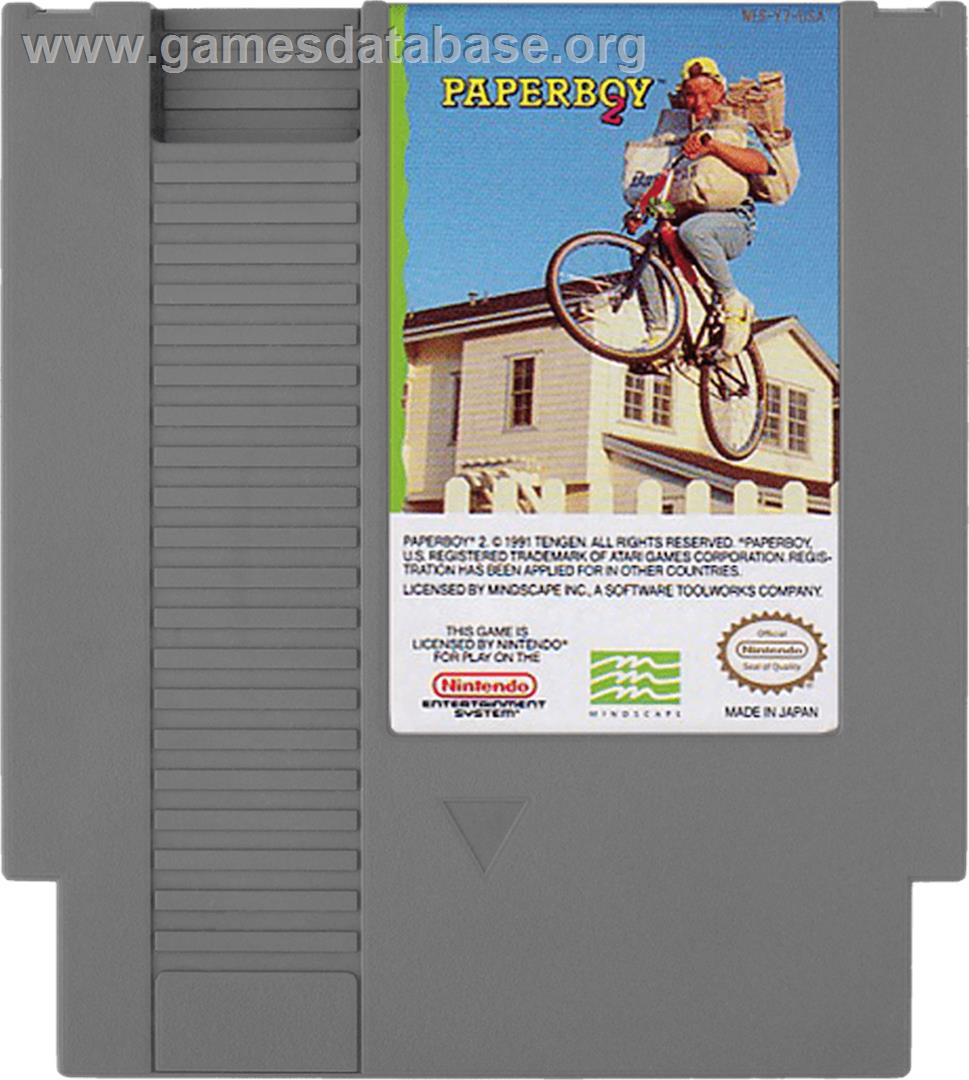 Paperboy 2 - Nintendo NES - Artwork - Cartridge