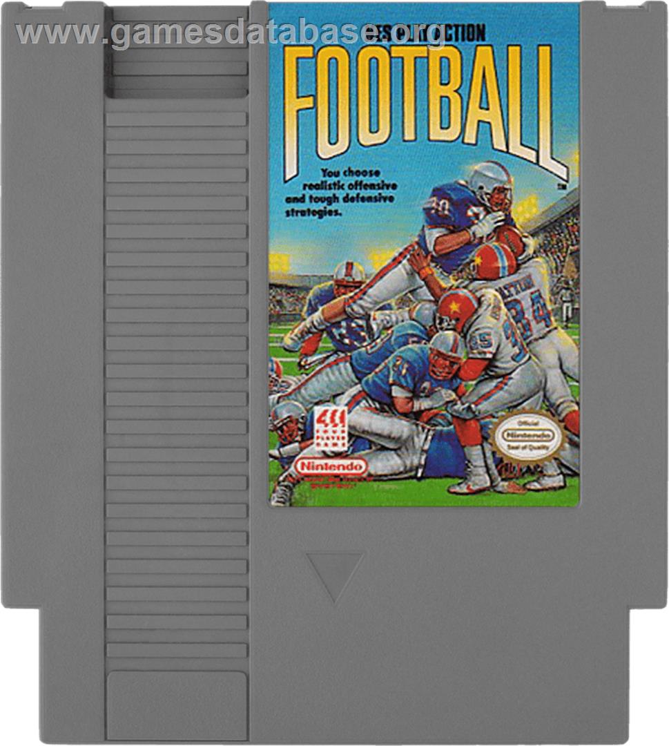 Play Action Football - Nintendo NES - Artwork - Cartridge