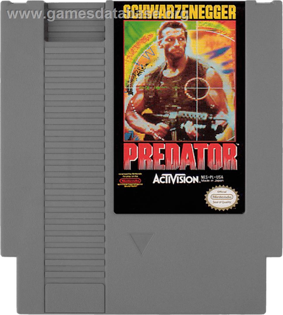 Predator: Soon the Hunt Will Begin - Nintendo NES - Artwork - Cartridge