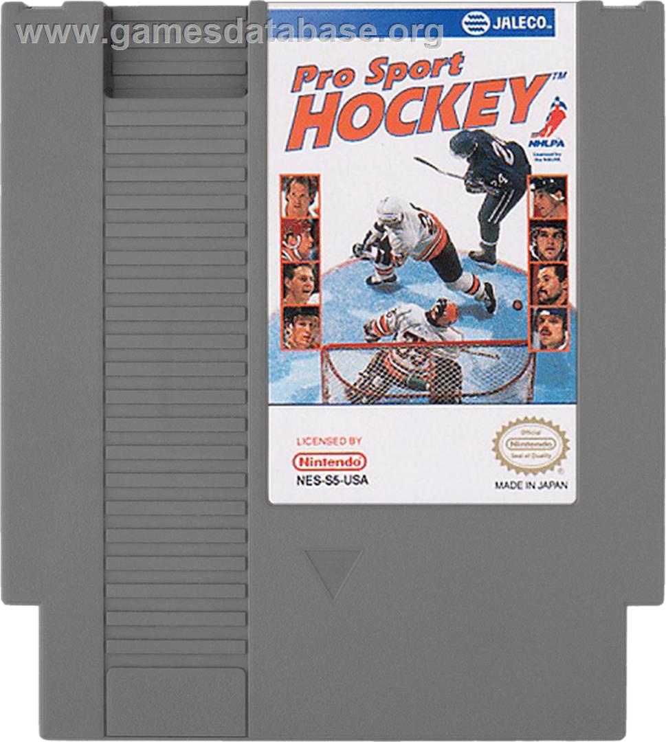 Pro Sport Hockey - Nintendo NES - Artwork - Cartridge