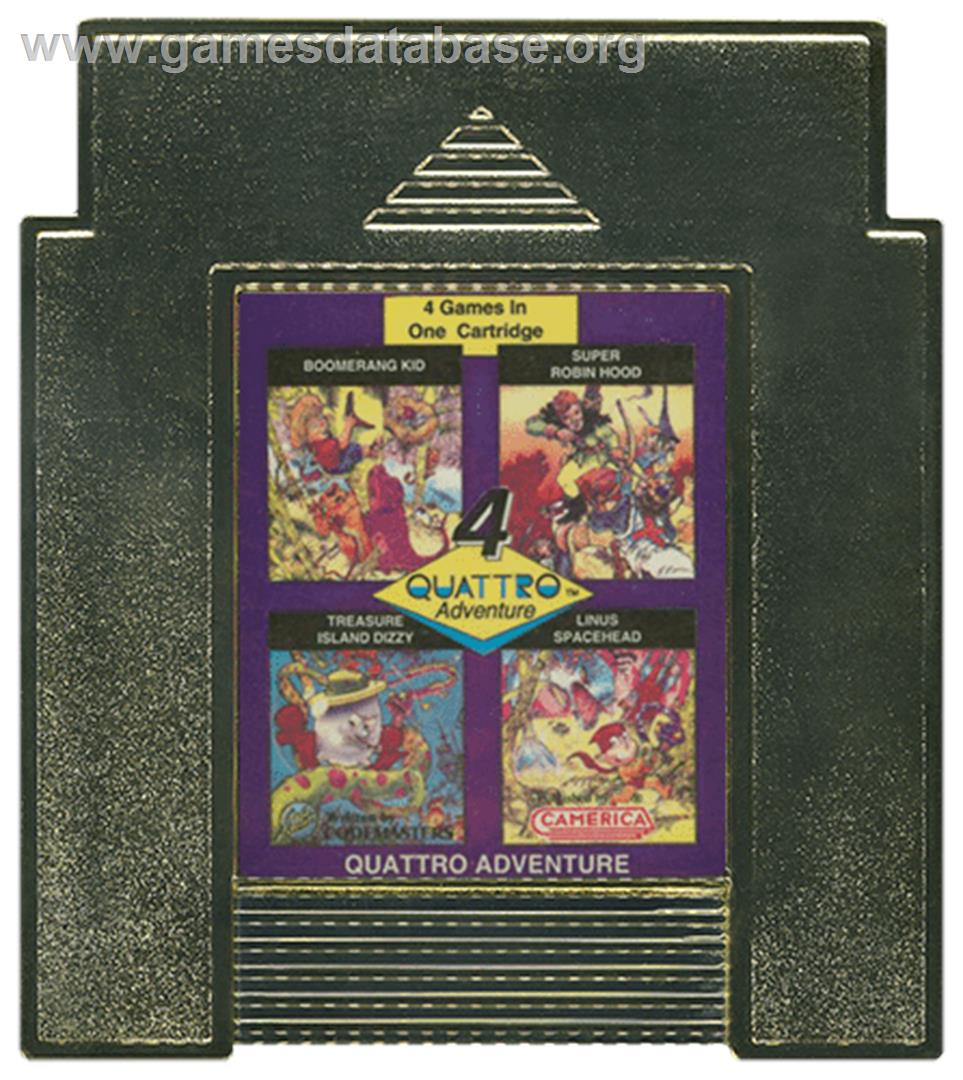 Quattro Adventure - Nintendo NES - Artwork - Cartridge