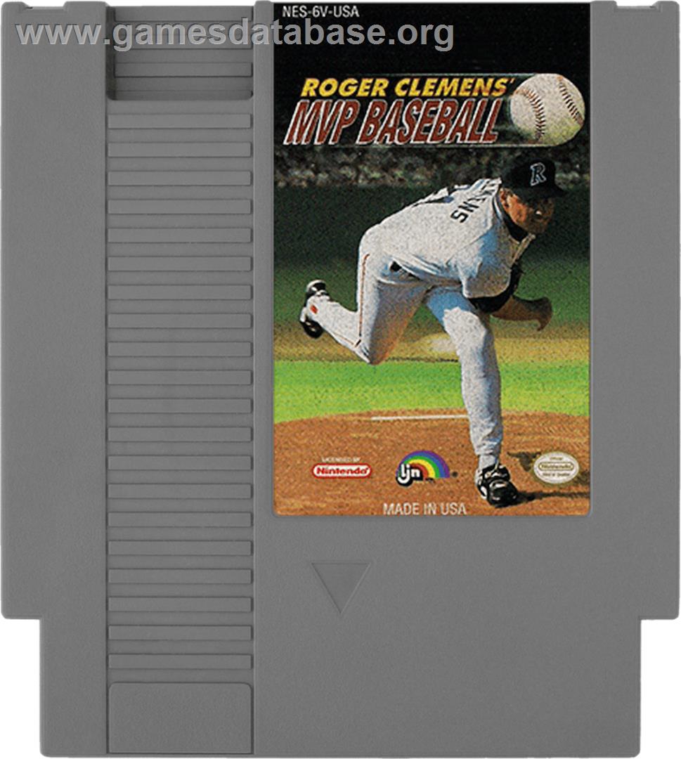 Roger Clemens' MVP Baseball - Nintendo NES - Artwork - Cartridge
