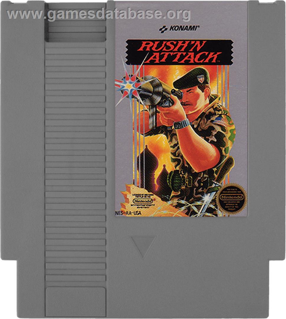 Rush'n Attack - Nintendo NES - Artwork - Cartridge