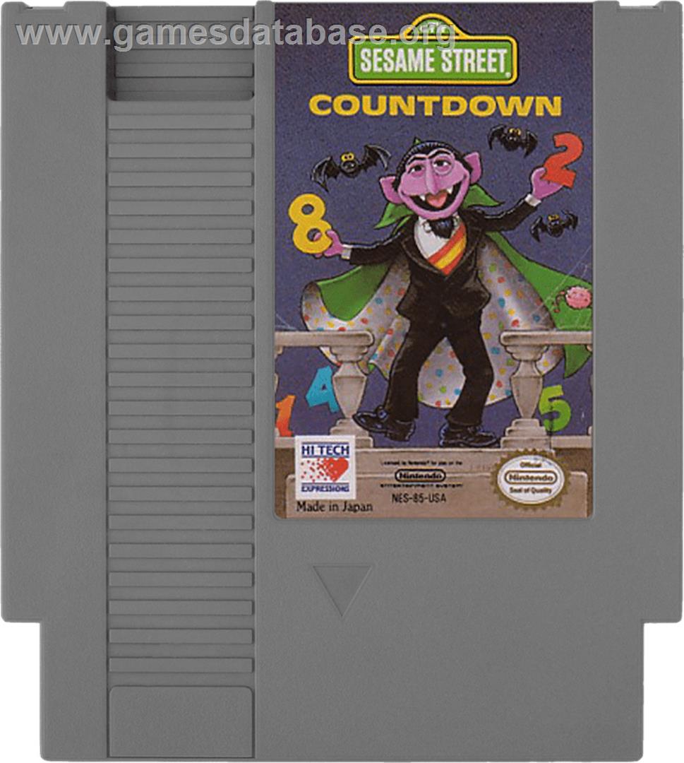Sesame Street Countdown - Nintendo NES - Artwork - Cartridge