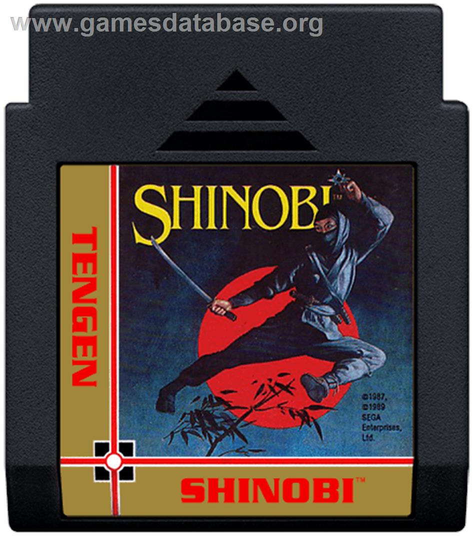 Shinobi - Nintendo NES - Artwork - Cartridge