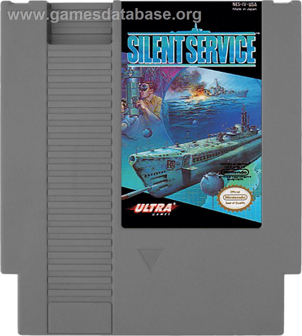 Silent Service - Nintendo NES - Artwork - Cartridge