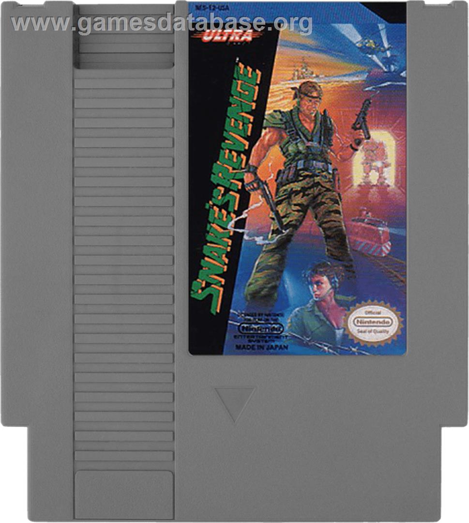 Snake's Revenge - Nintendo NES - Artwork - Cartridge
