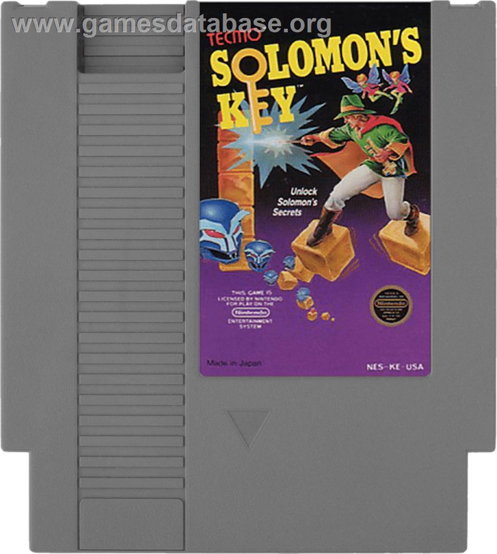 Solomon's Key - Nintendo NES - Artwork - Cartridge