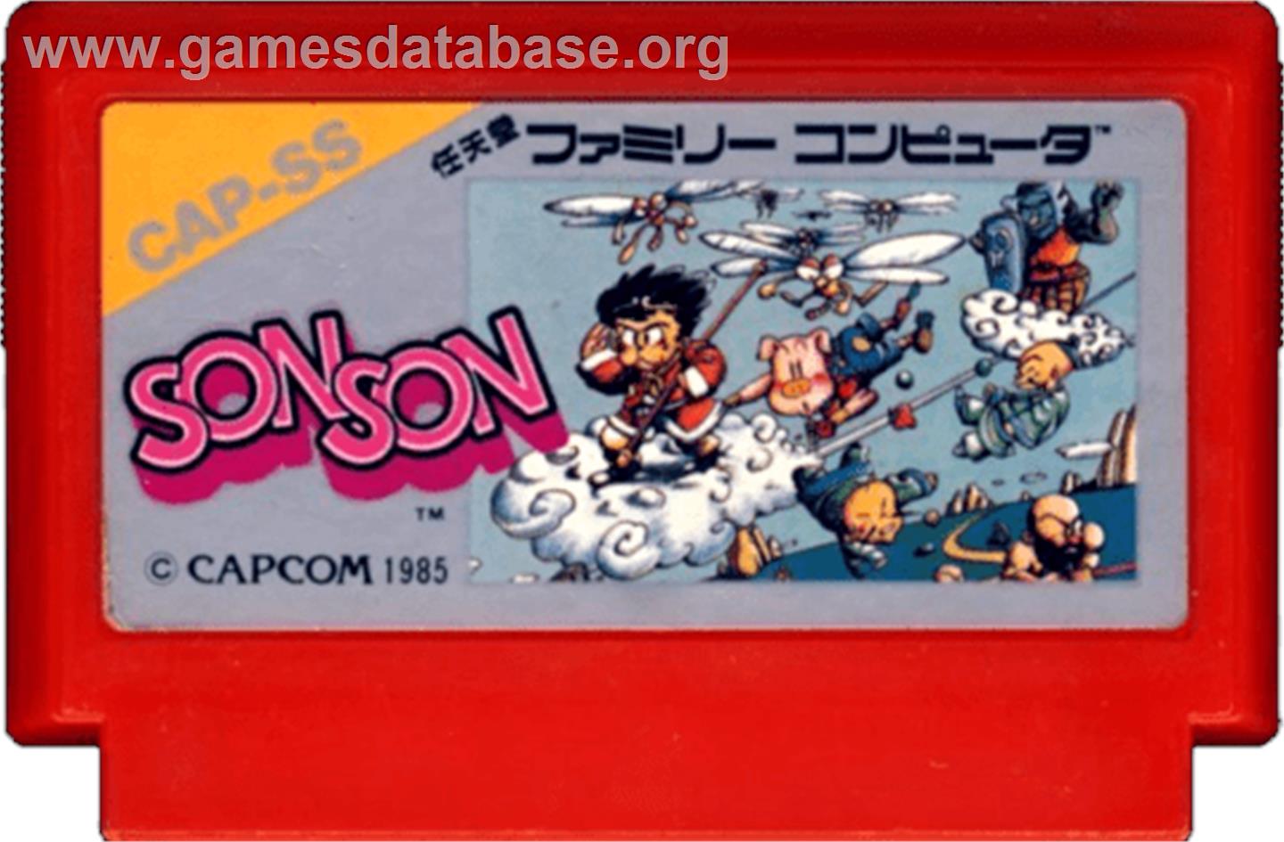 Son Son - Nintendo NES - Artwork - Cartridge