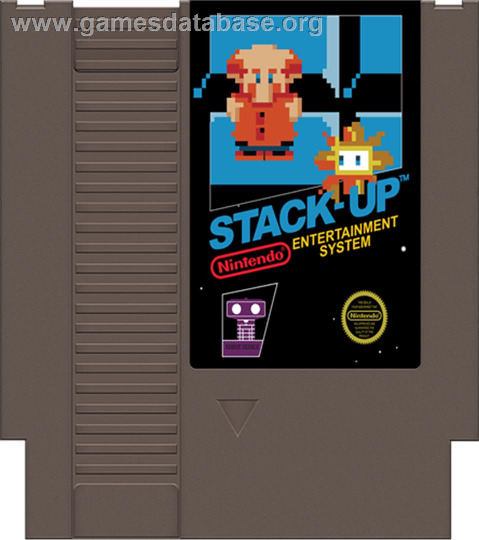 Stack Up - Nintendo NES - Artwork - Cartridge