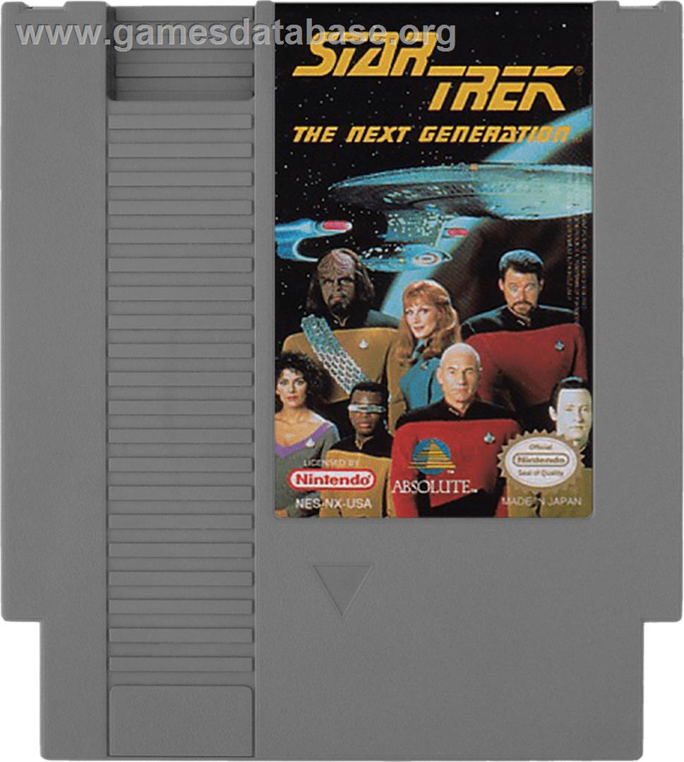 Star Trek The Next Generation - Nintendo NES - Artwork - Cartridge
