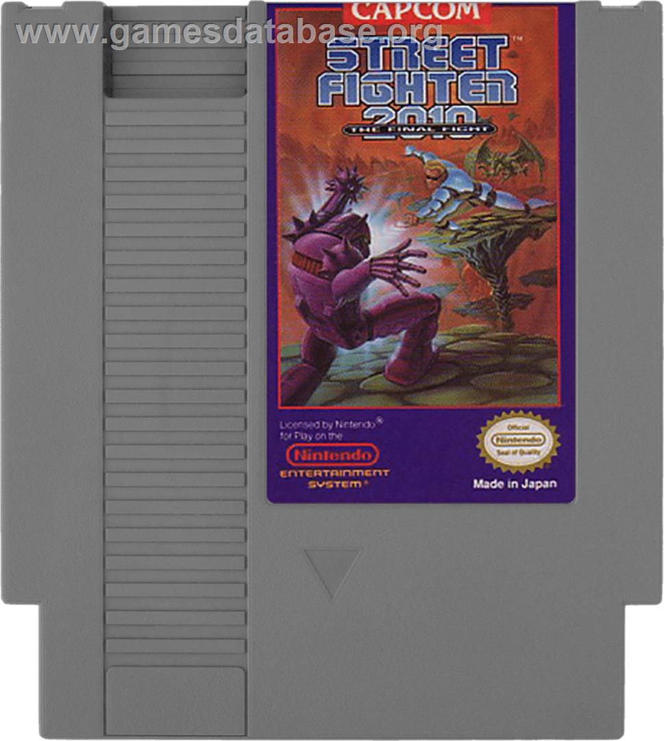 Street Fighter 2010: The Final Fight - Nintendo NES - Artwork - Cartridge