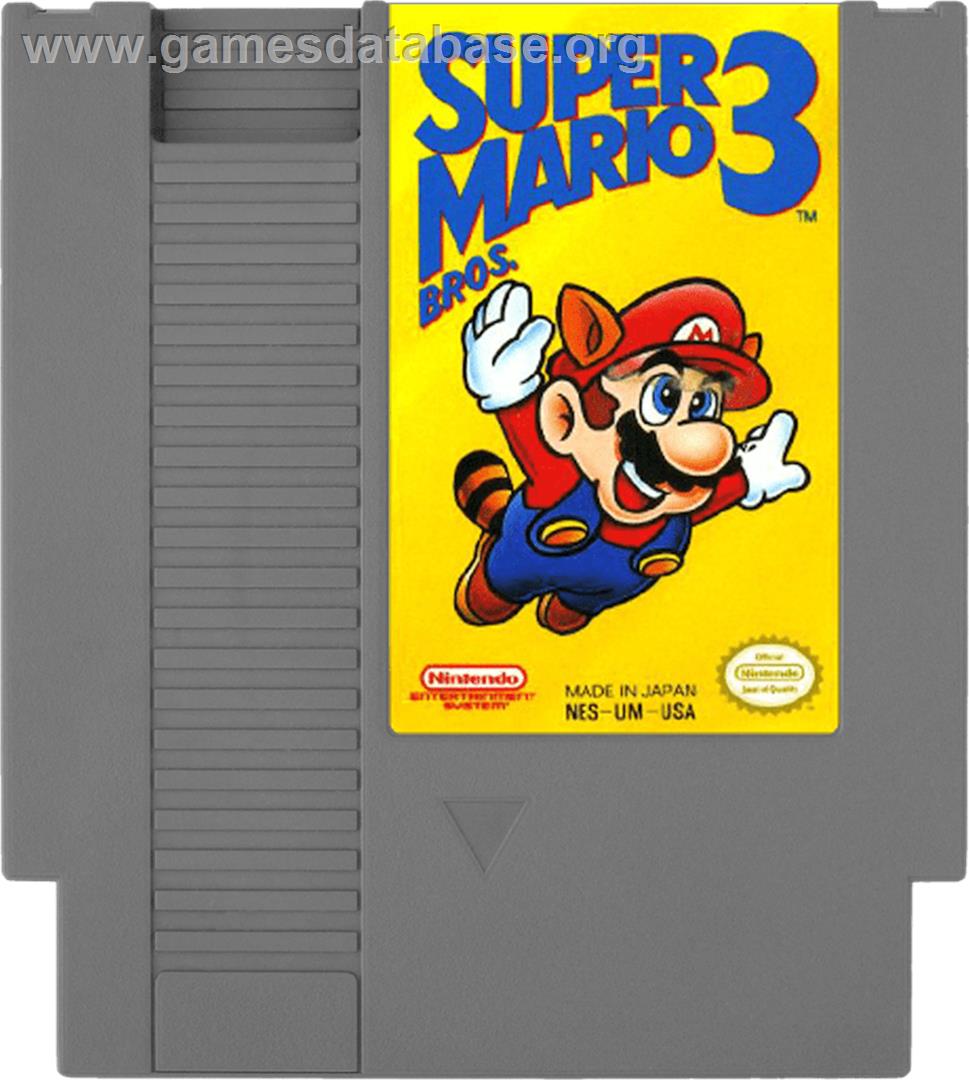 Super Mario Bros. 3 - Nintendo NES - Artwork - Cartridge