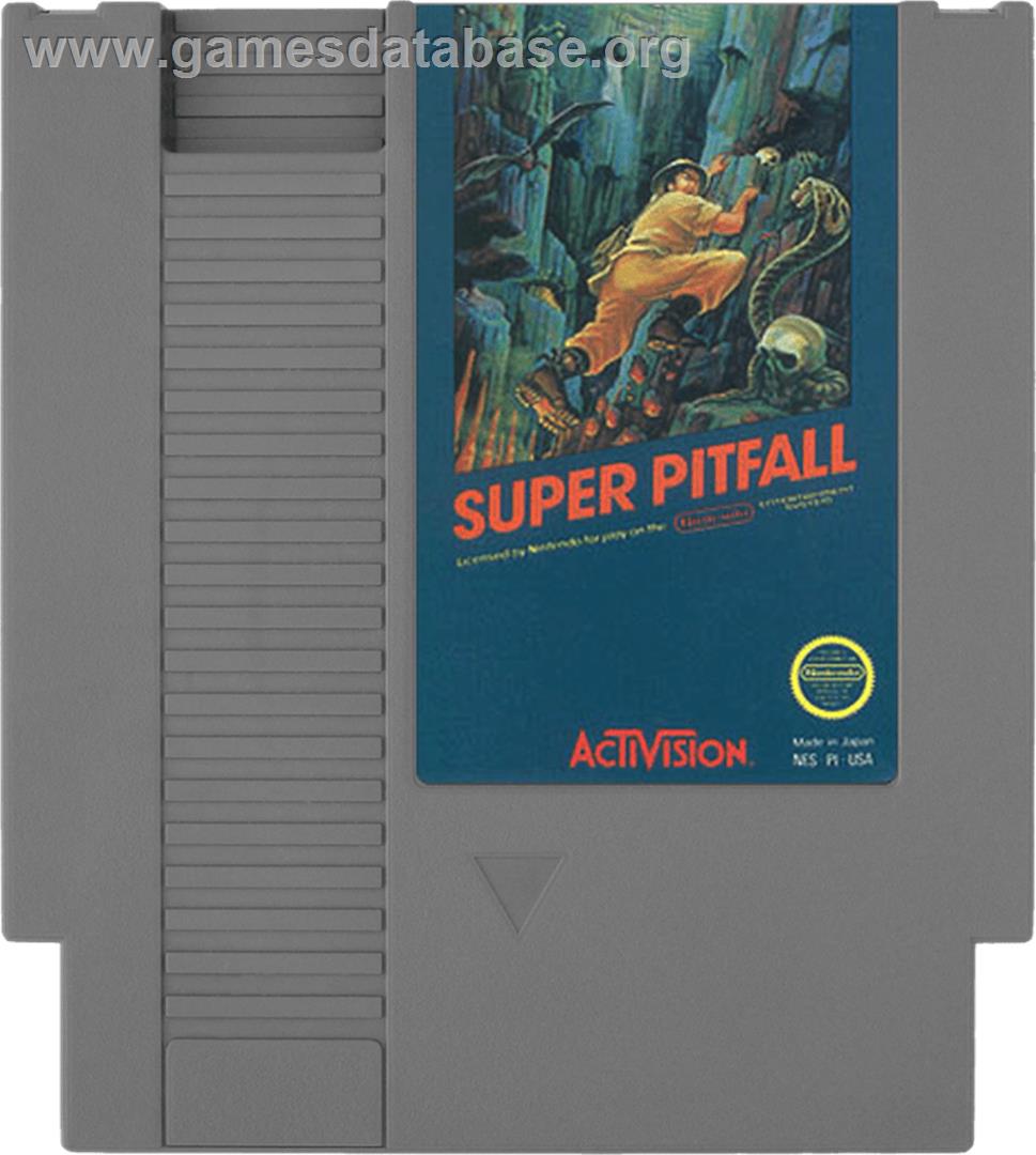 Super Pitfall - Nintendo NES - Artwork - Cartridge