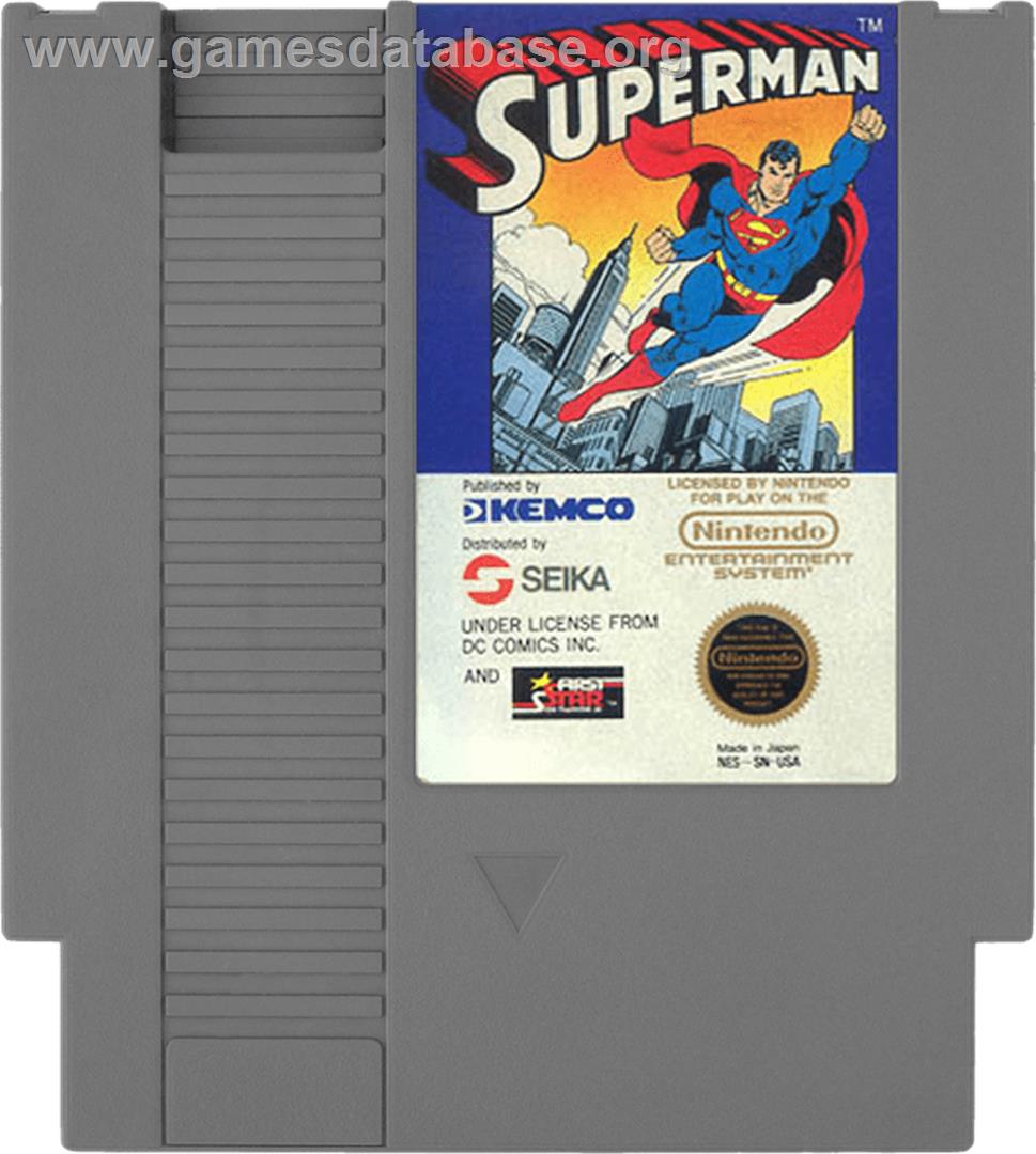 Superman - Nintendo NES - Artwork - Cartridge