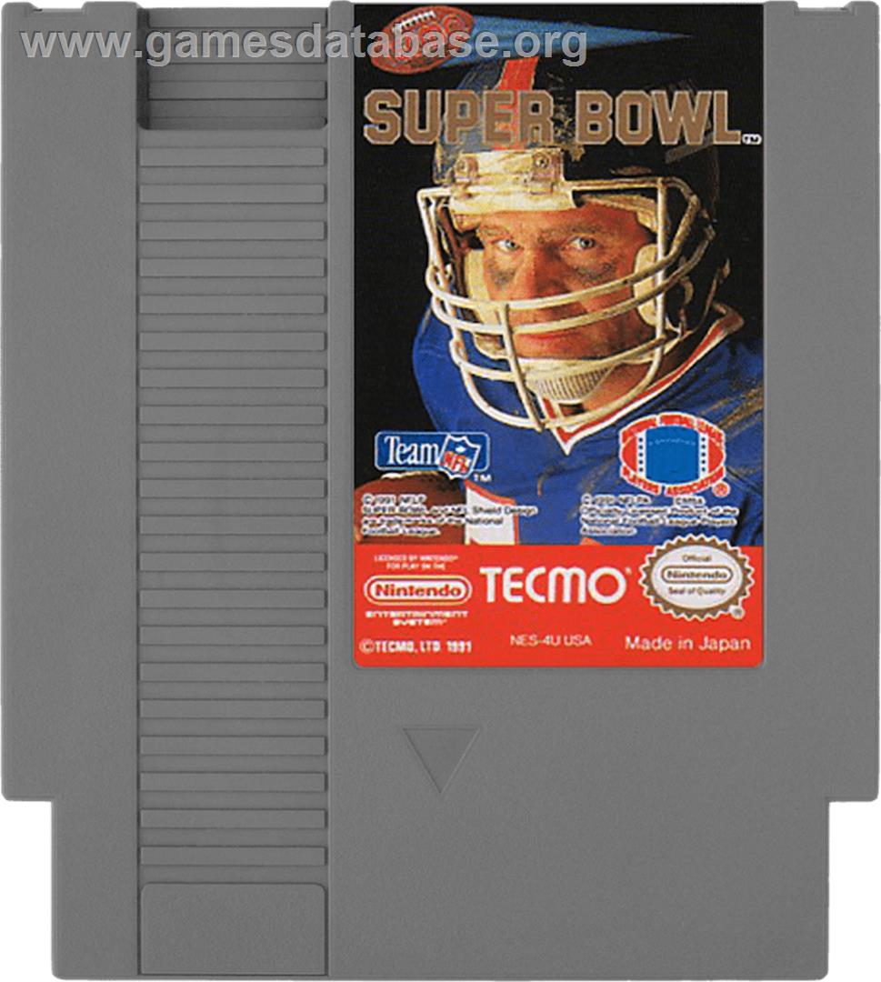 Tecmo Super Bowl - Nintendo NES - Artwork - Cartridge