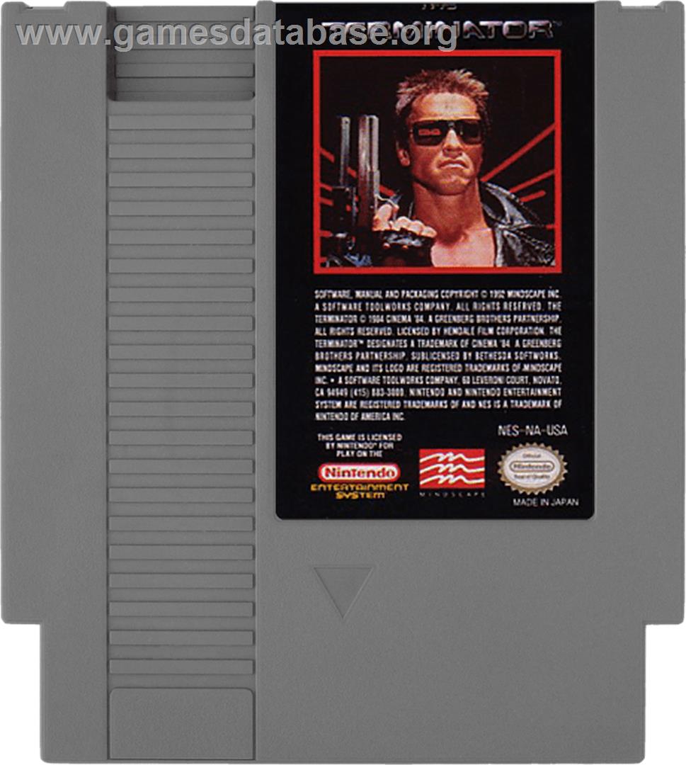 Terminator - Nintendo NES - Artwork - Cartridge