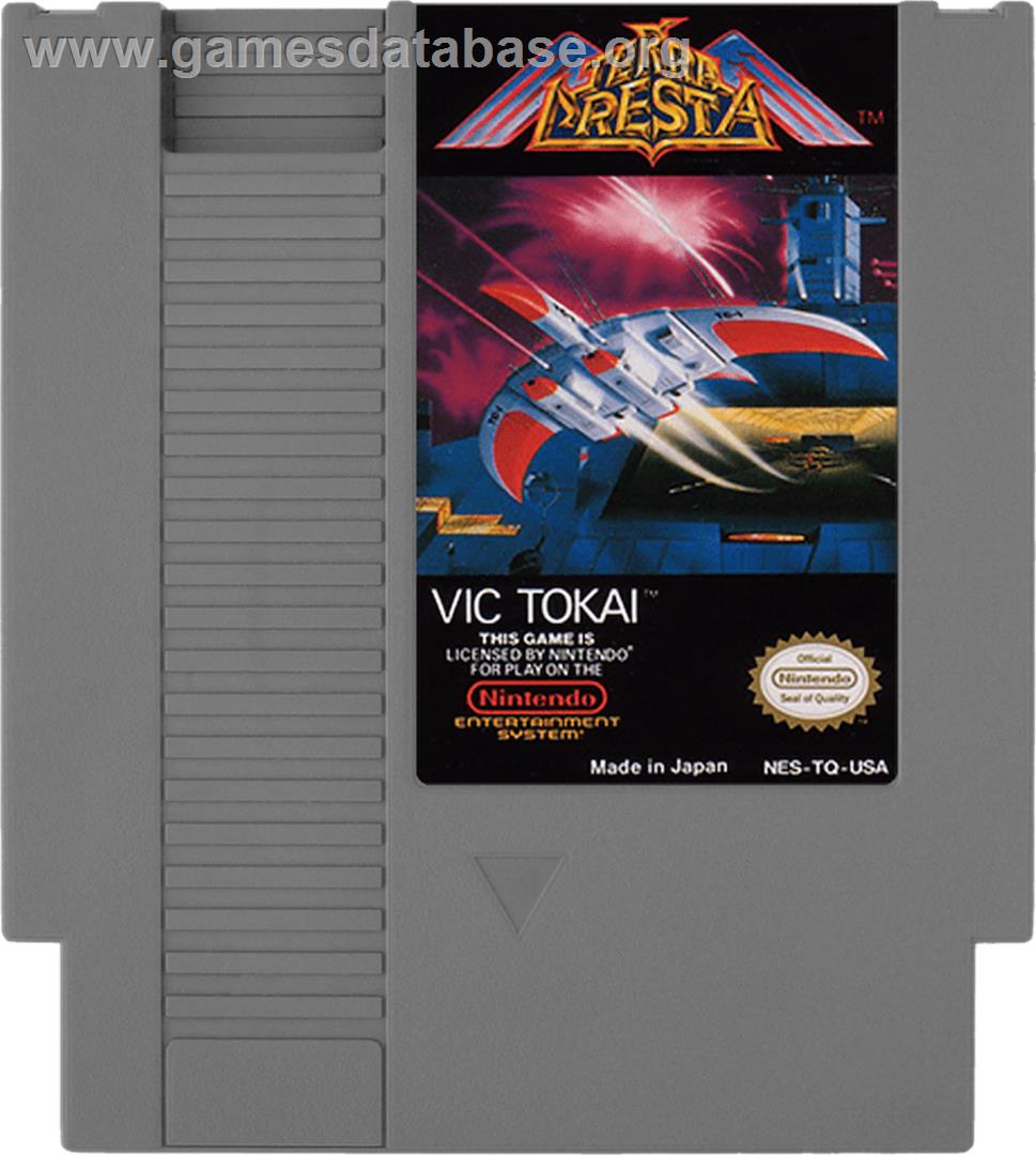 Terra Cresta - Nintendo NES - Artwork - Cartridge
