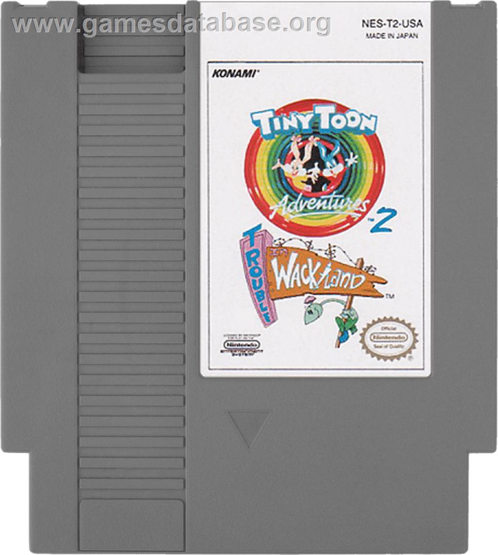 Tiny Toon Adventures 2: Trouble in Wackyland - Nintendo NES - Artwork - Cartridge