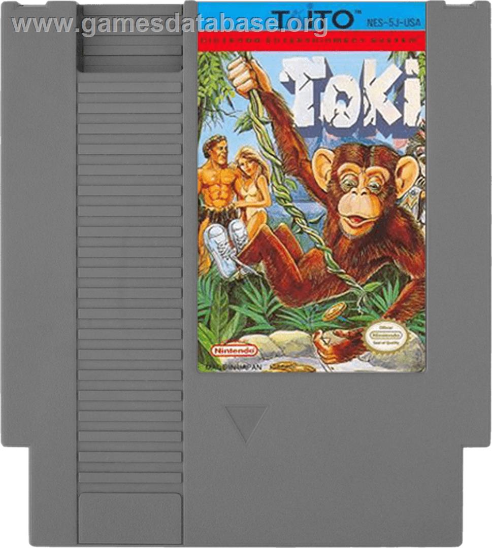 Toki: Going Ape Spit - Nintendo NES - Artwork - Cartridge