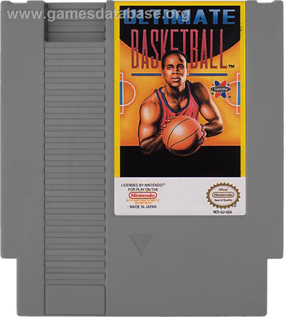 Ultimate Basketball - Nintendo NES - Artwork - Cartridge