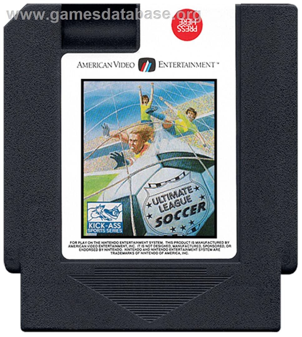 Ultimate League Soccer - Nintendo NES - Artwork - Cartridge
