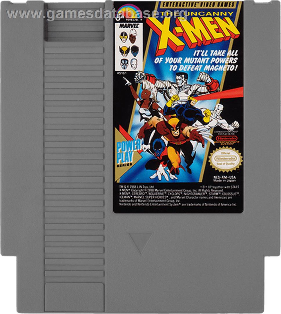 Uncanny X-Men - Nintendo NES - Artwork - Cartridge