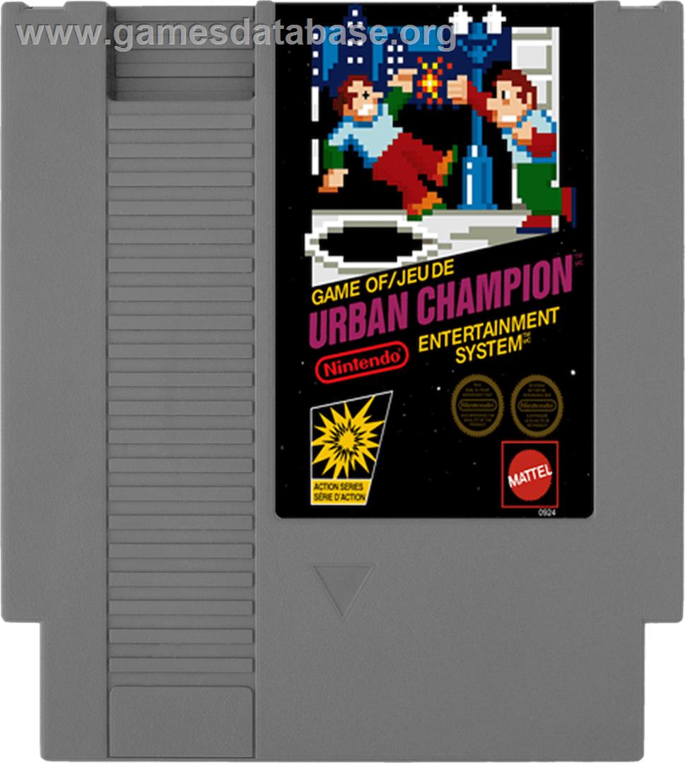 Urban Champion - Nintendo NES - Artwork - Cartridge