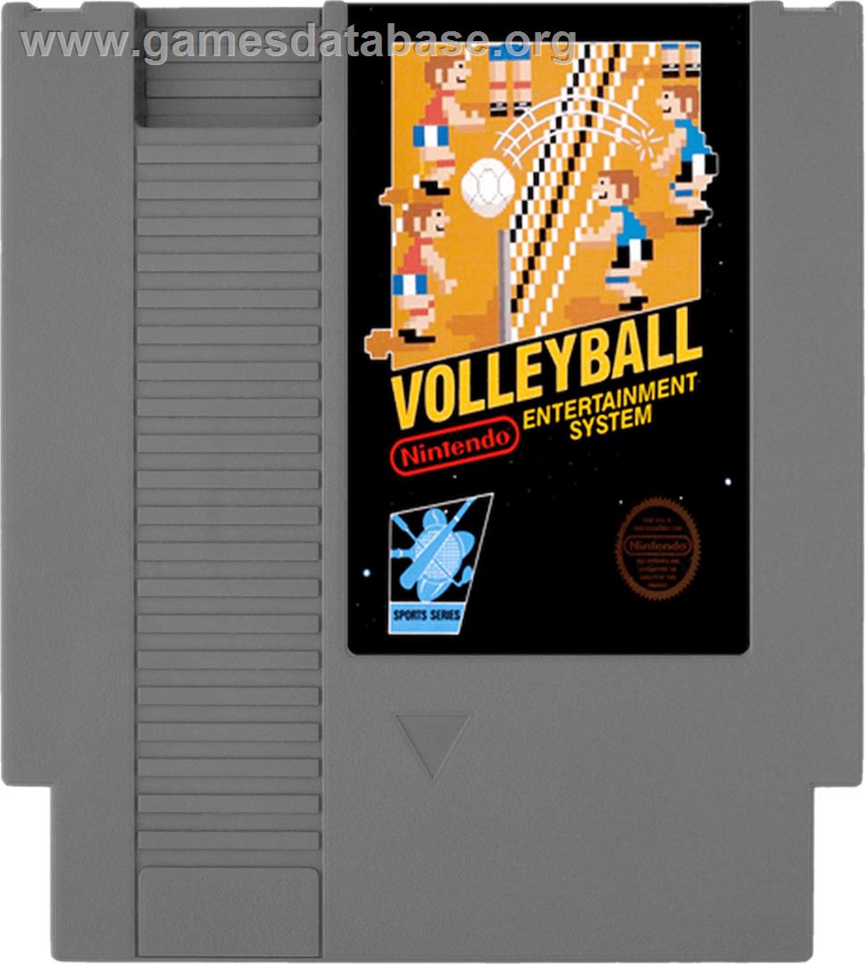 Volley Ball - Nintendo NES - Artwork - Cartridge